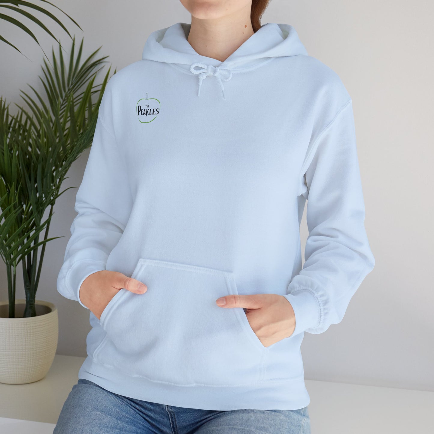 Hoodie Unisexo com Logo à frente e Lettering atrás