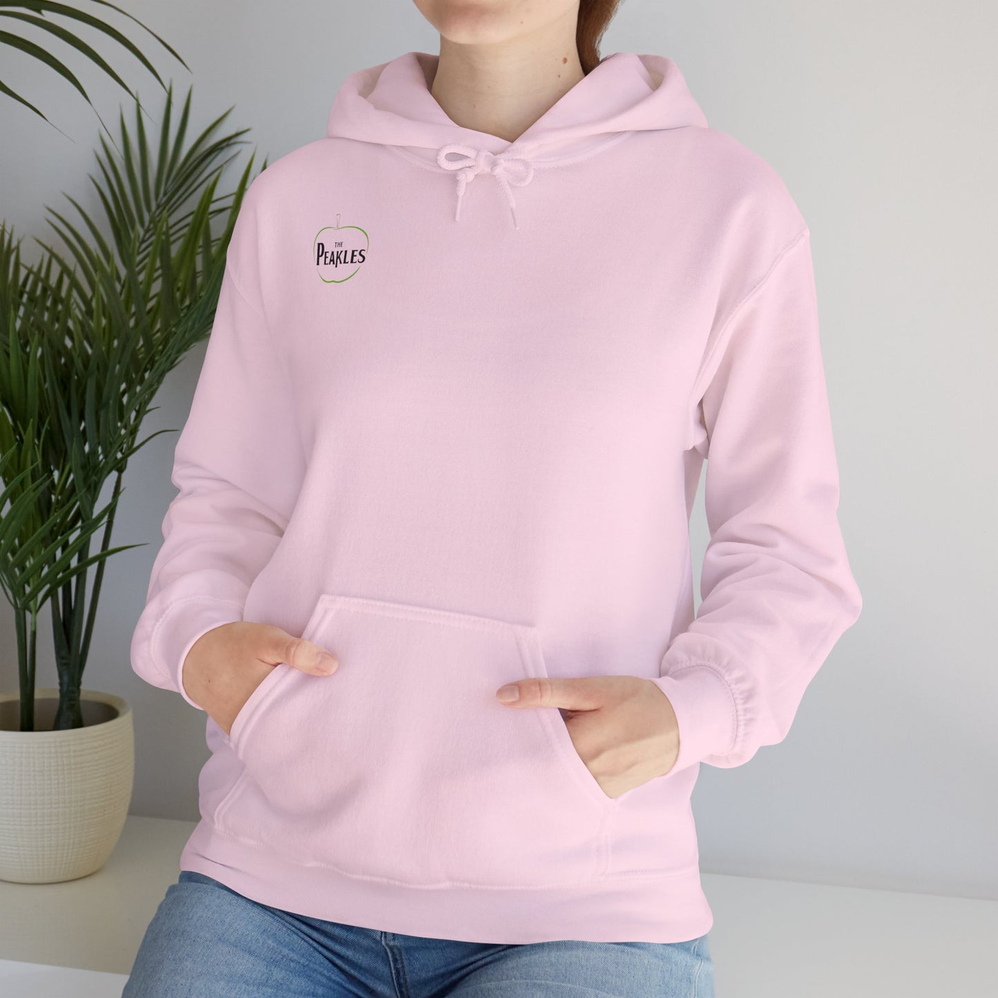 Hoodie Unisexo com Logo à frente e Lettering atrás