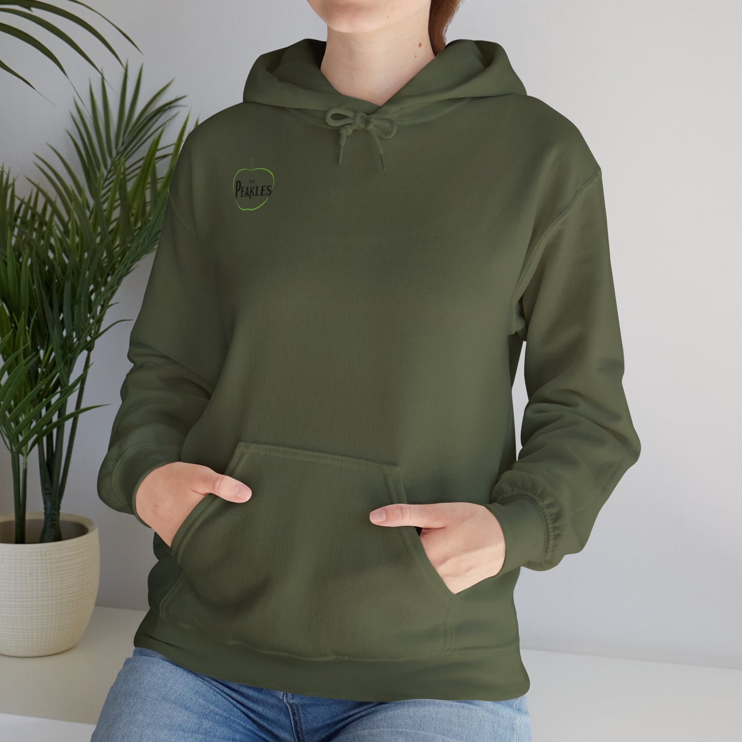 Hoodie Unisexo com Logo à frente e Lettering atrás