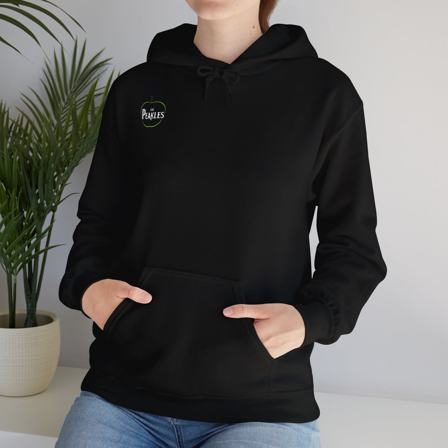 Hoodie Unisexo com Logo à frente e Lettering atrás